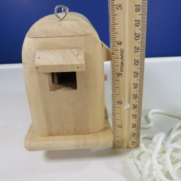 RV Camper Wood "Birdhouse" with metal hooks for hanging - Picture 5 of 10